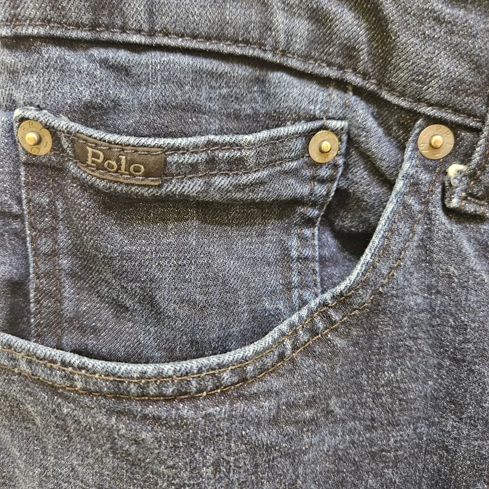 Polo Ralph Lauren Men's Relaxed Fit Denim Jeans Sz 44x30 Dark Wash‎ Cotton Blend